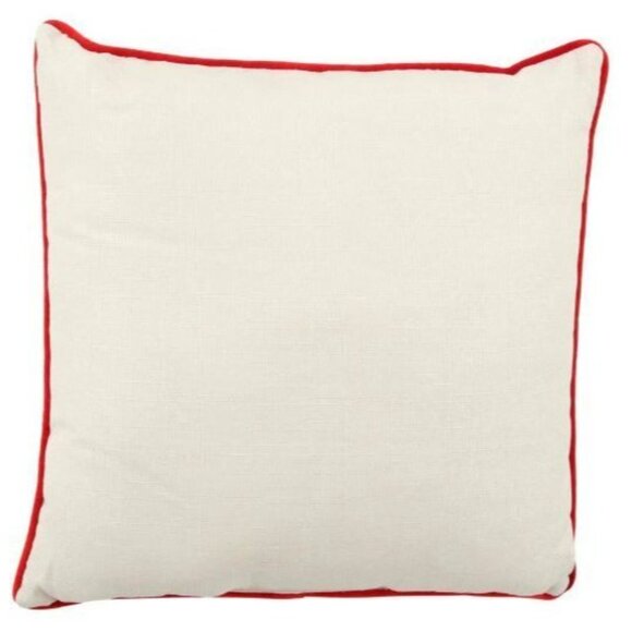 Christmas Holiday Snowman 18" Throw Pillow Cushion Home Accents Red Snow Winter - Picture 2 of 9